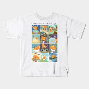 Where Can Plumduff Sleep? Kids T-Shirt